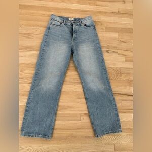DL1961 Straight leg high waisted blue Jeans